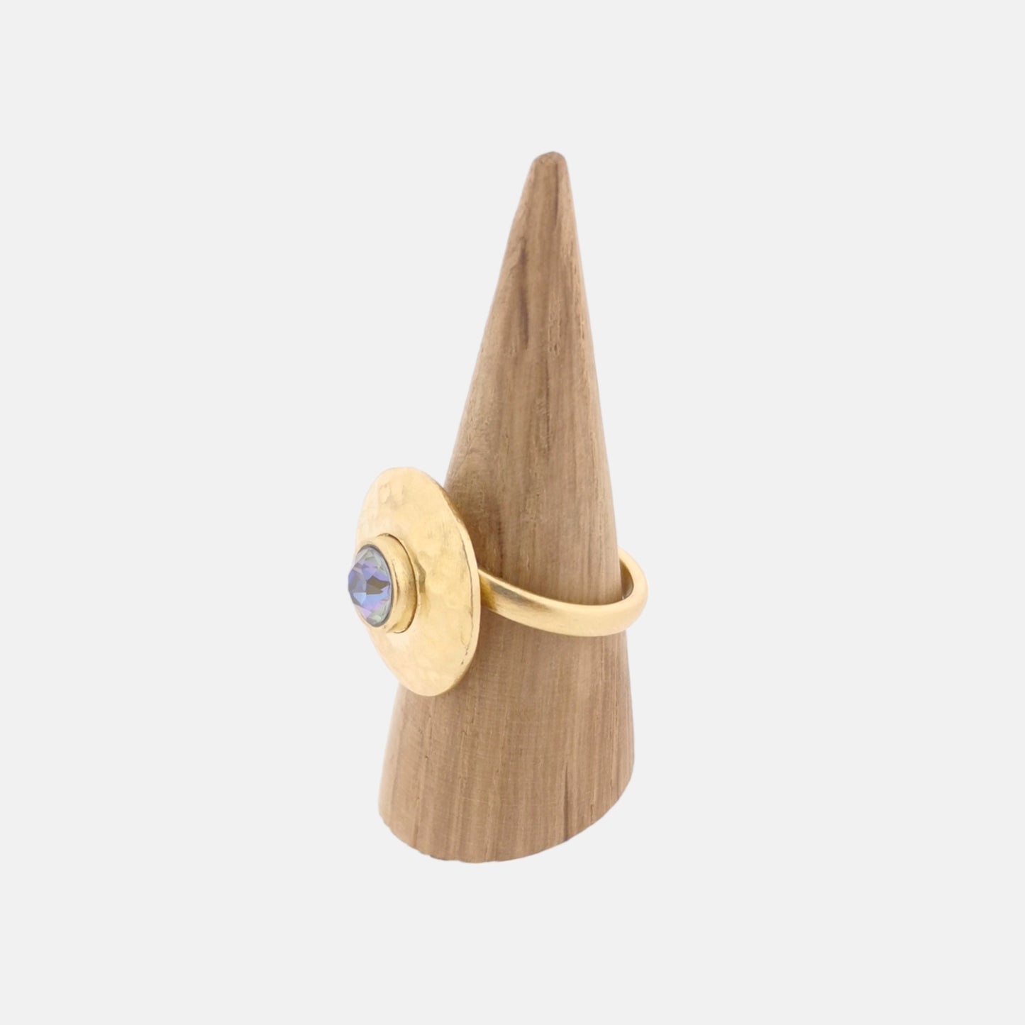 Anillo Dita en Oro Mate con Cristal Swarovski