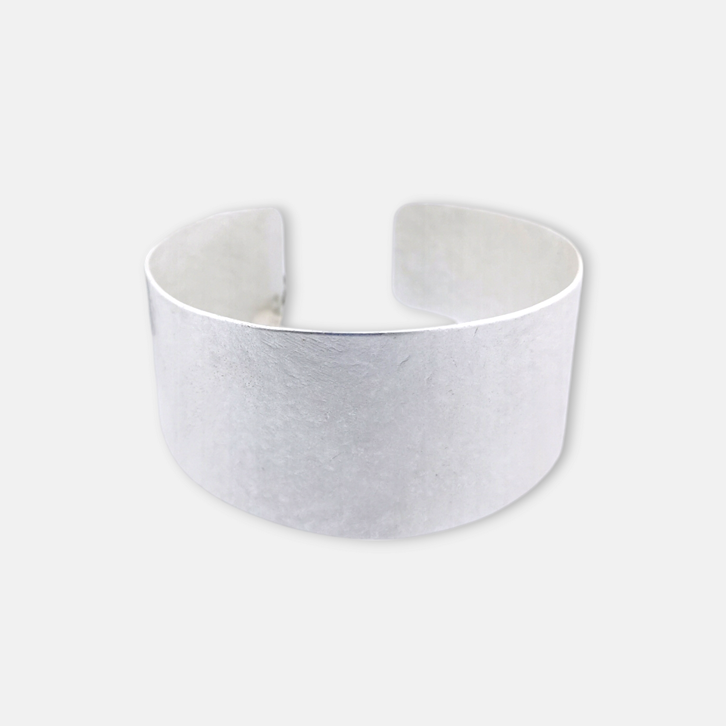 Pulsera Aire Ancha en Plata Mate
