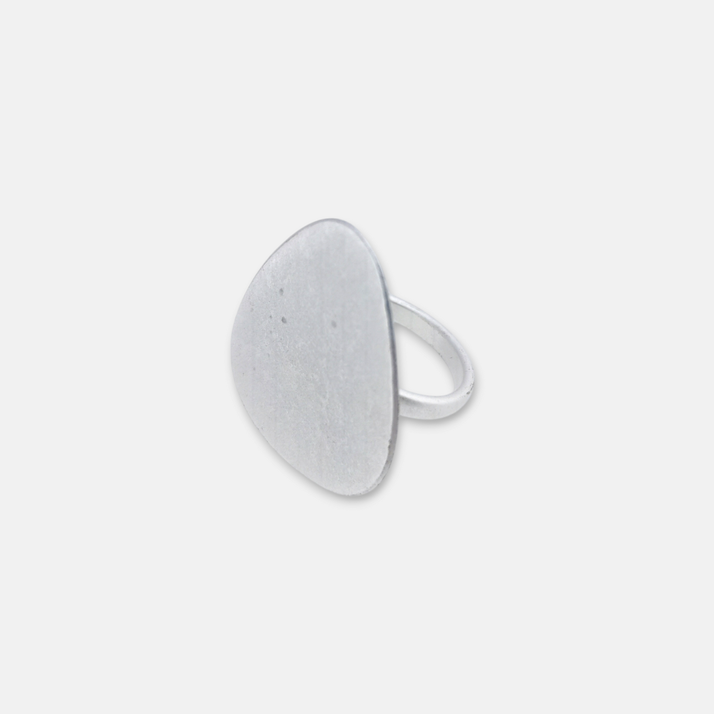 Anillo Aire triangular bañado en plata