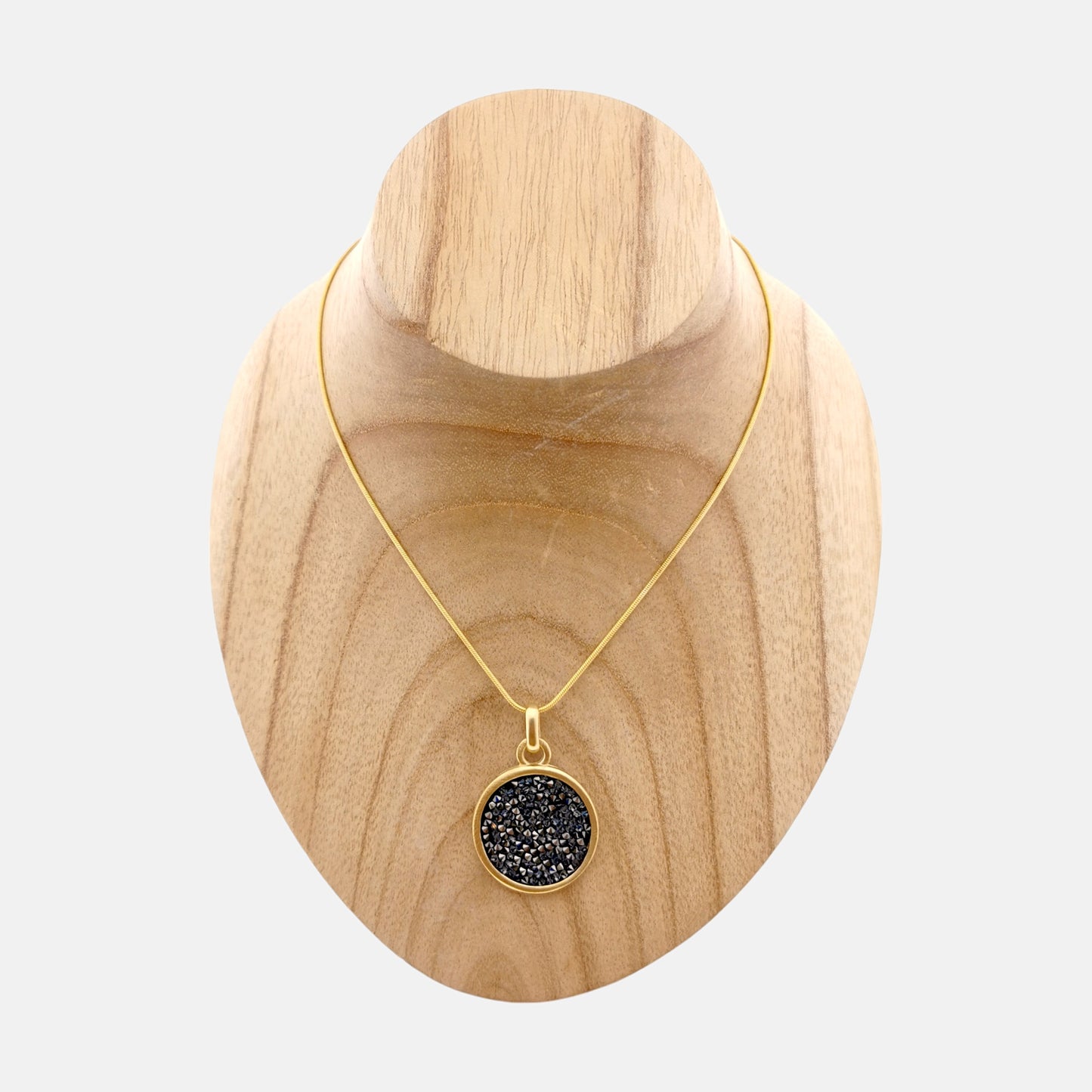 Collar Dita en Dorado Mate con Cristales Swarovski
