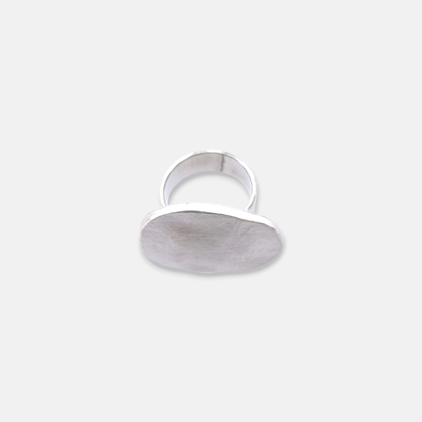 Anillo Dita Irregular en Plata Mate