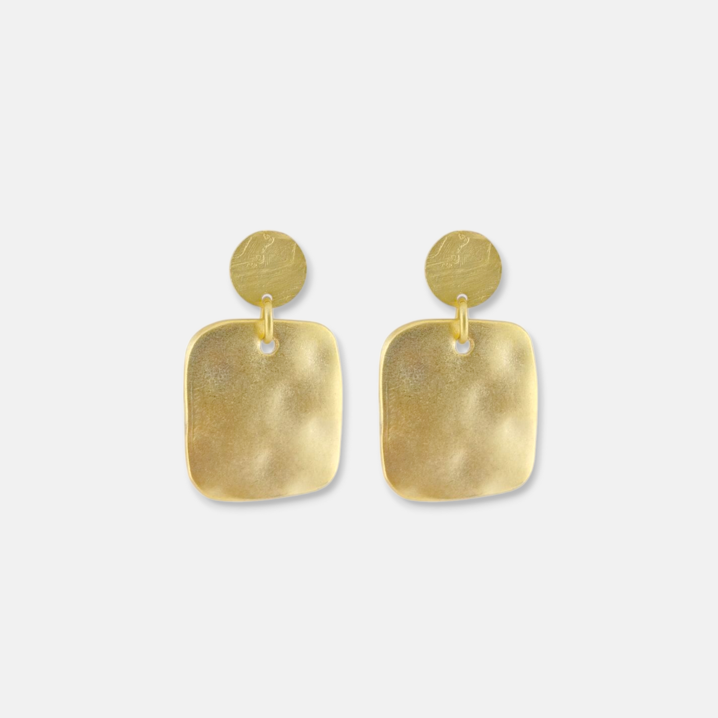 Aros Essential en Dorado Mate Cuadrado