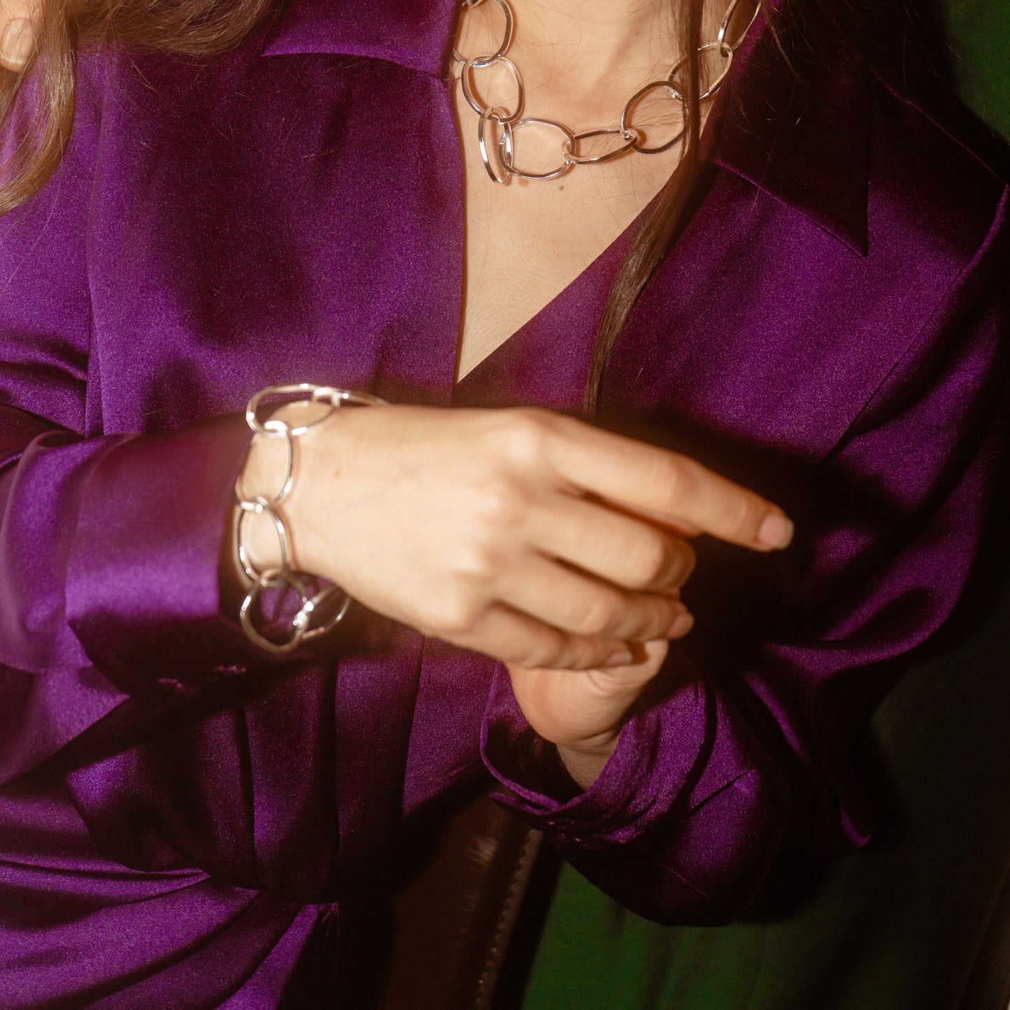 Pulsera Roma en Plata Brillante