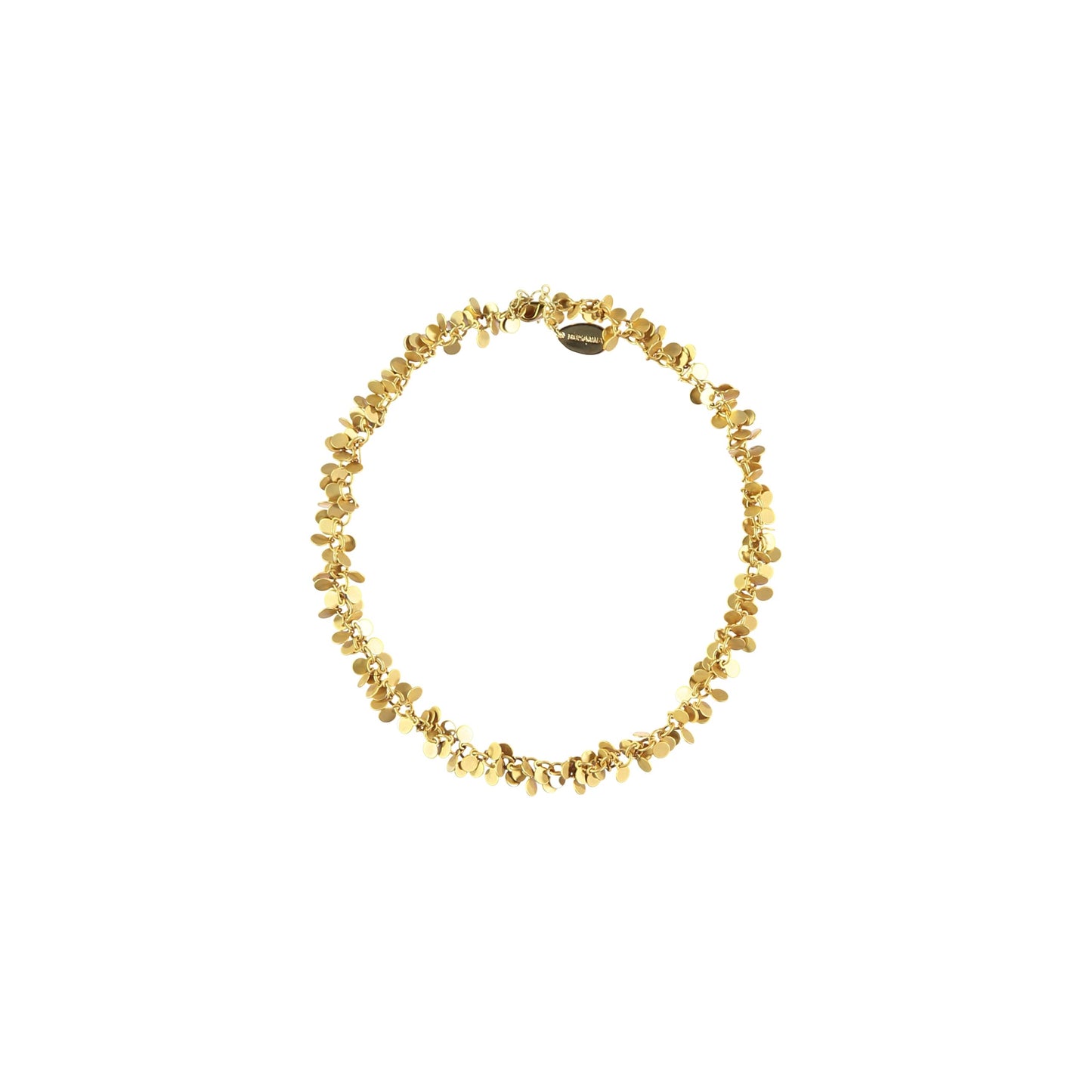 Collar Essential Con Mini Placas en Dorado Mate