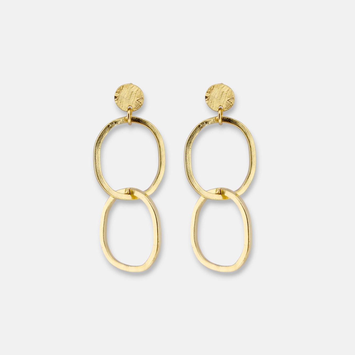 Aros Roma Baño Oro Brillante