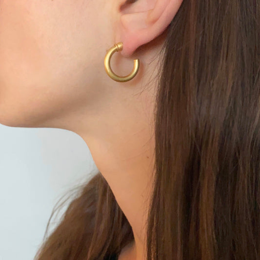 Aros Basic Argolla en Dorado Mate