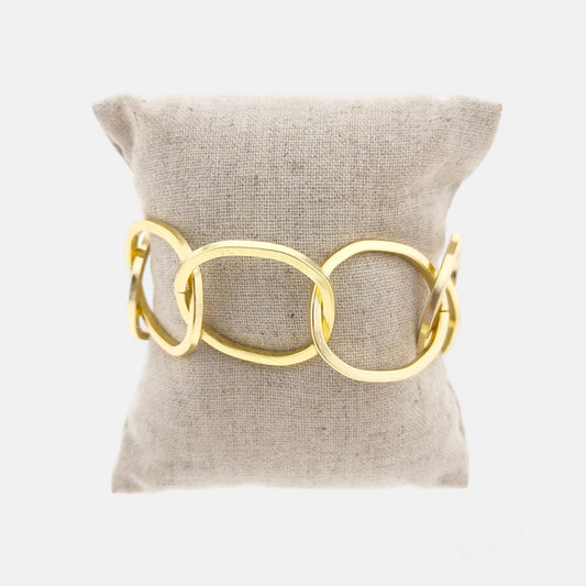 Pulsera Roma en Dorado Brillante