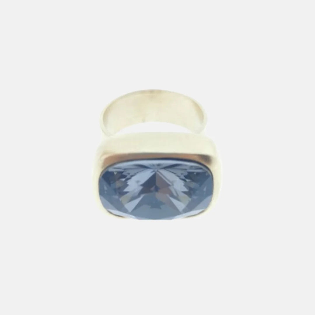 Anillo Dita Chapado en Oro con Cristal Swarovski