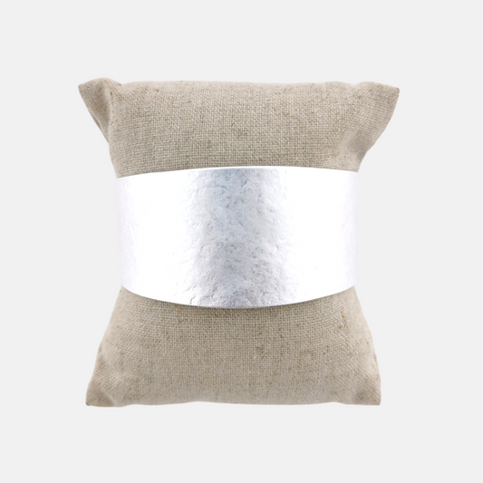 Pulsera Aire Ancha en Plata Mate