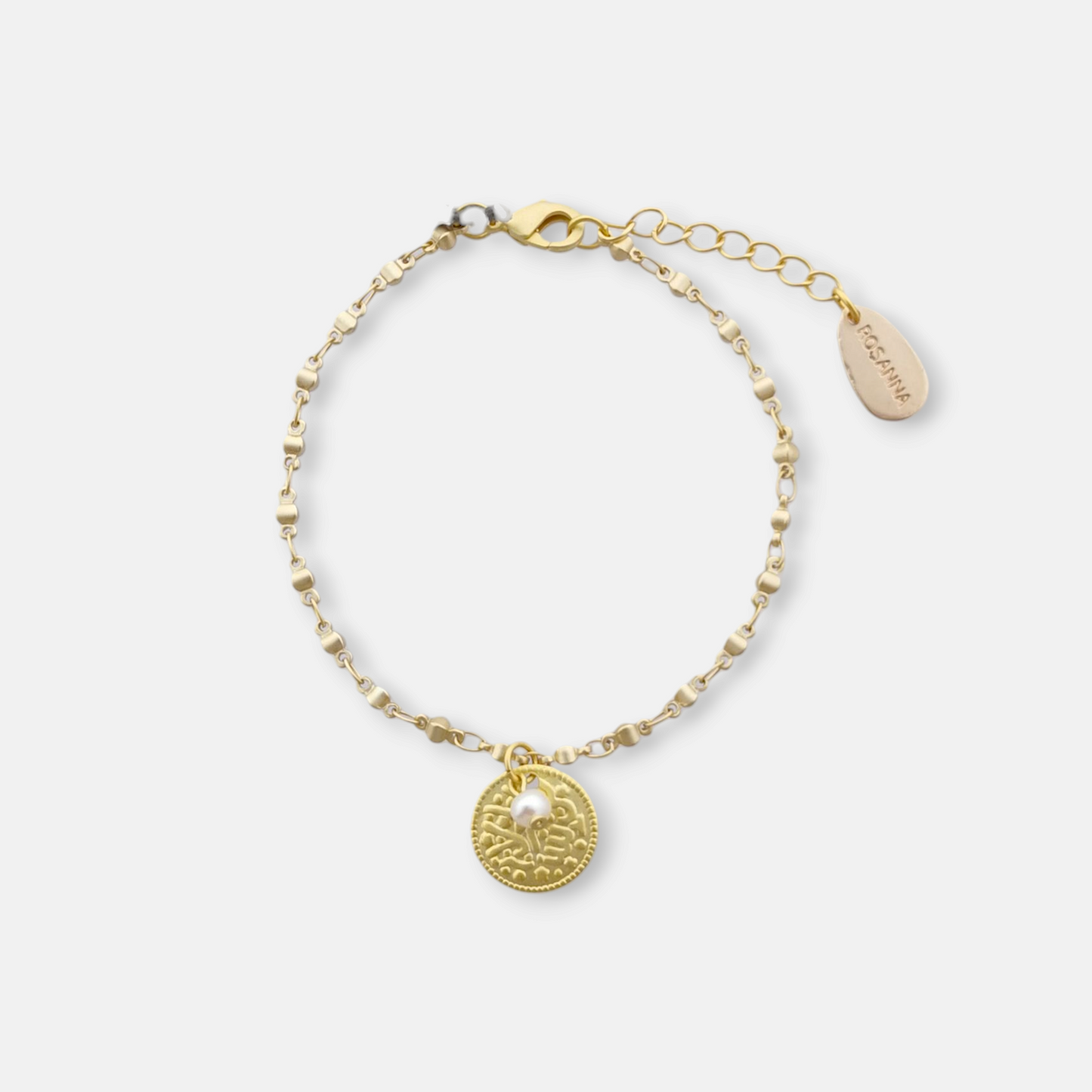 Pulsera Marais en Dorado Mate y medalla