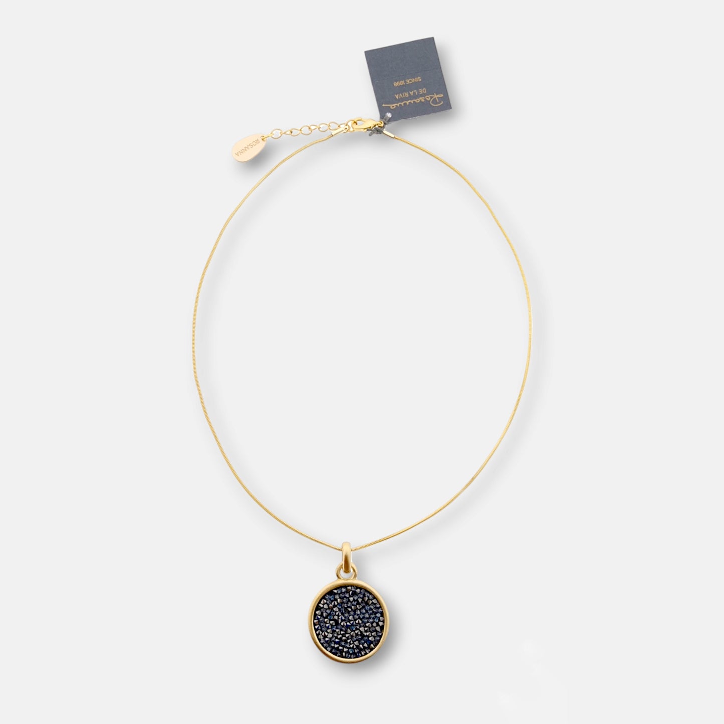 Collar Dita en Dorado Mate con Cristales Swarovski