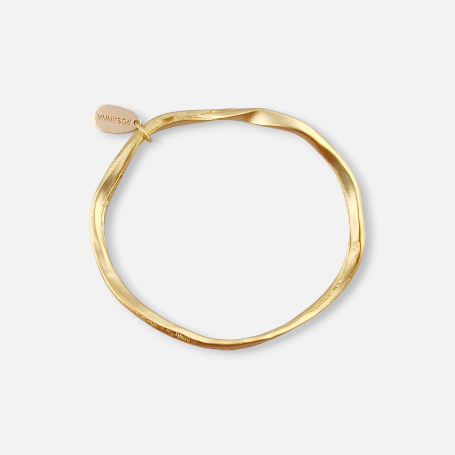 Pulsera tipo esclava Basic Angulosa en Dorado Mate