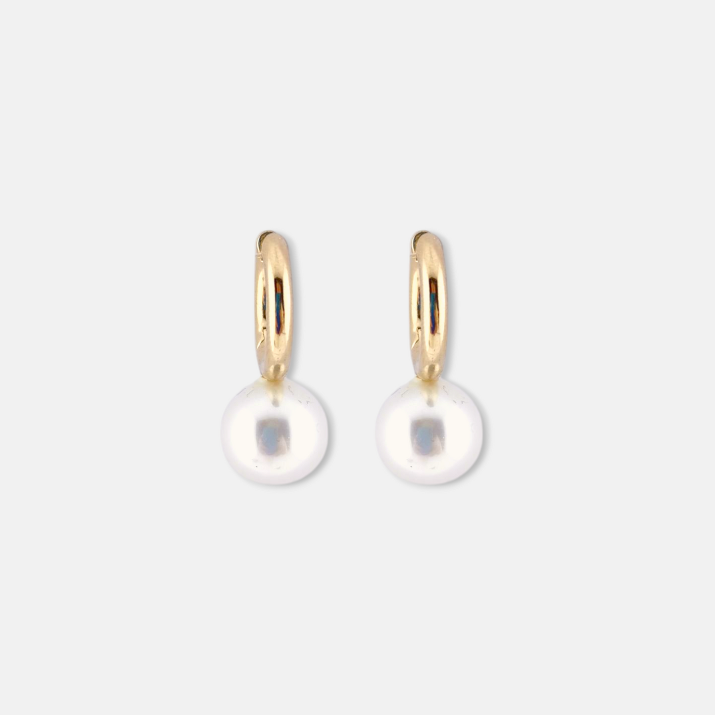 Aros Ceremony en Dorado Brillante con Perla