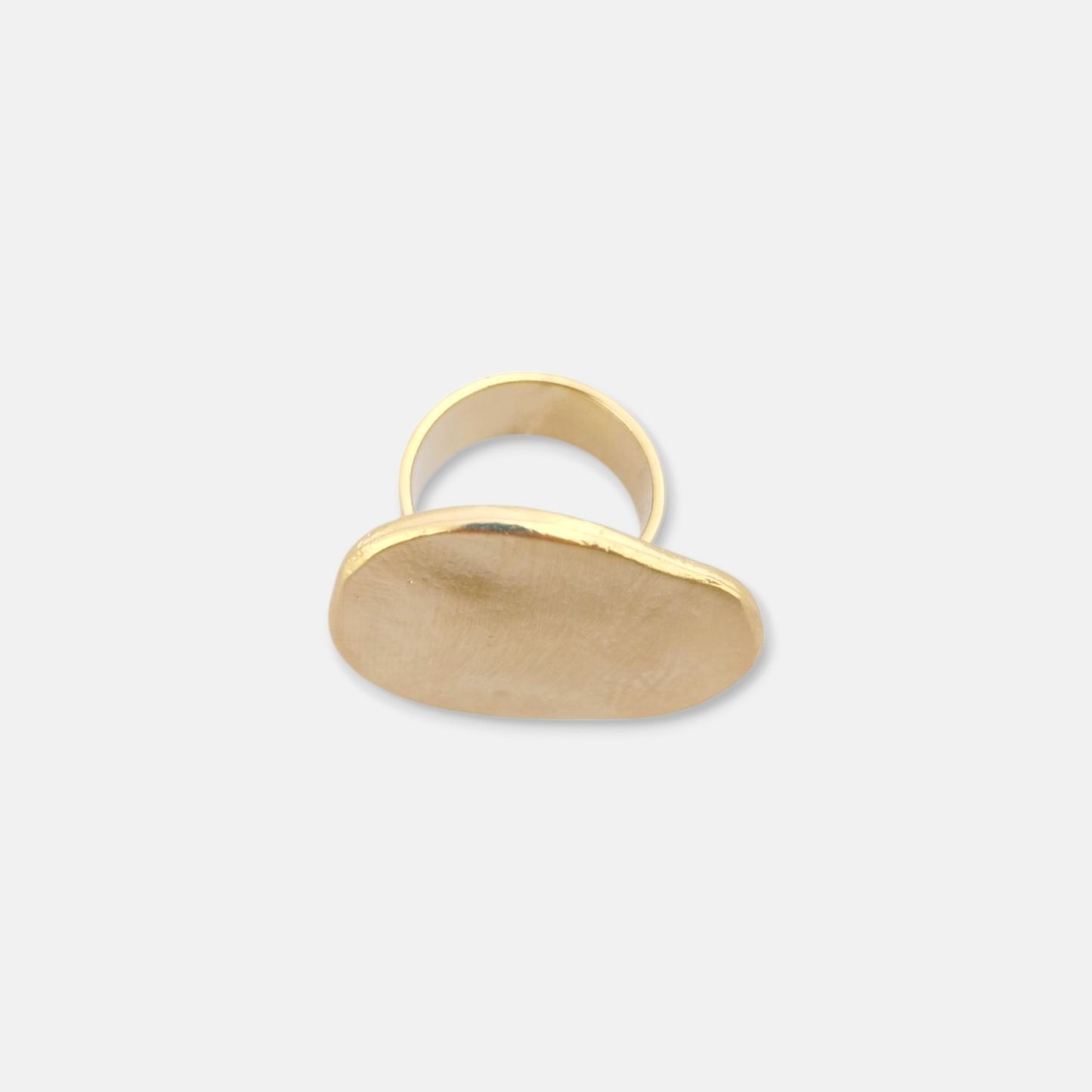 Anillo Dita Irregular en Dorado Mate