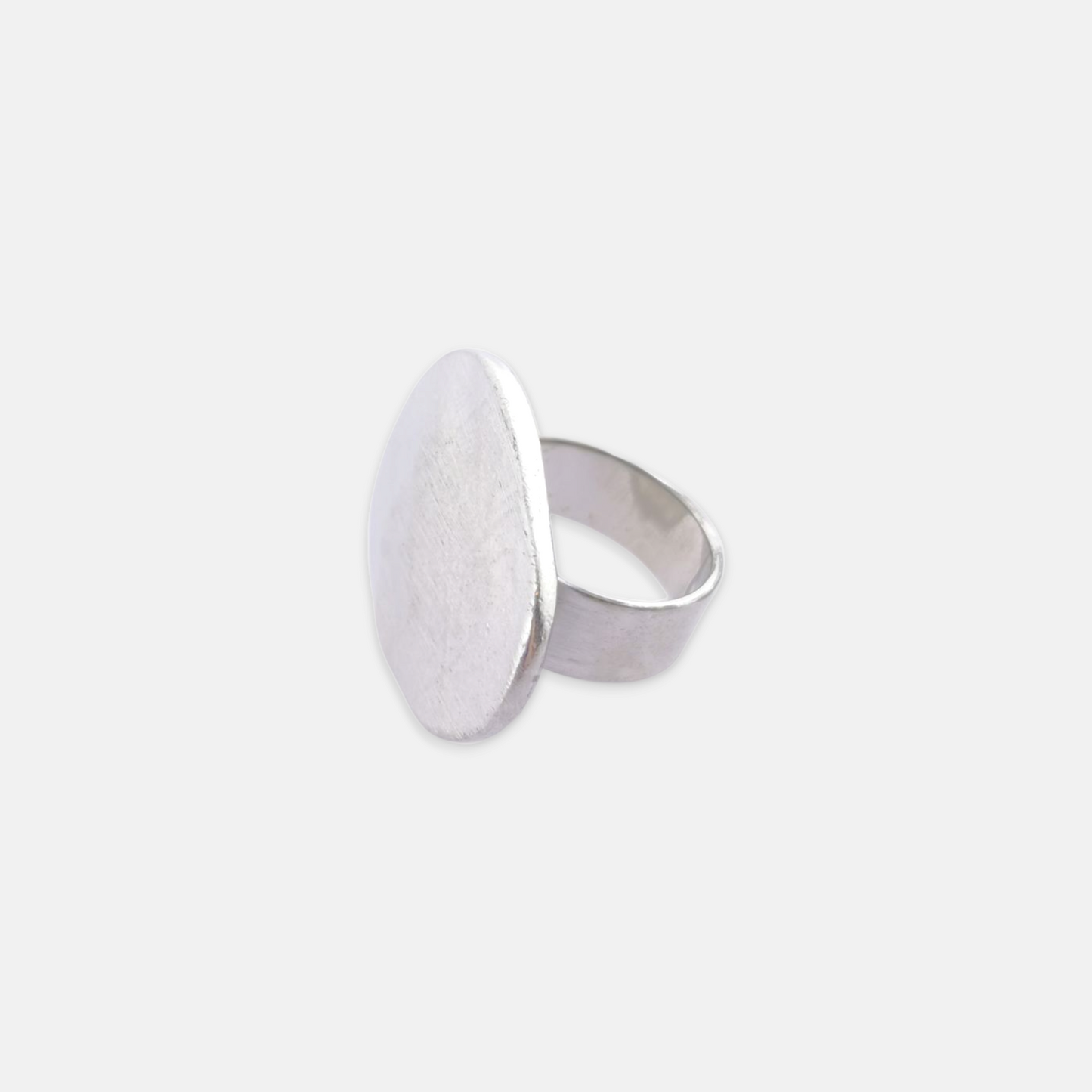 Anillo Dita Irregular en Plata Mate