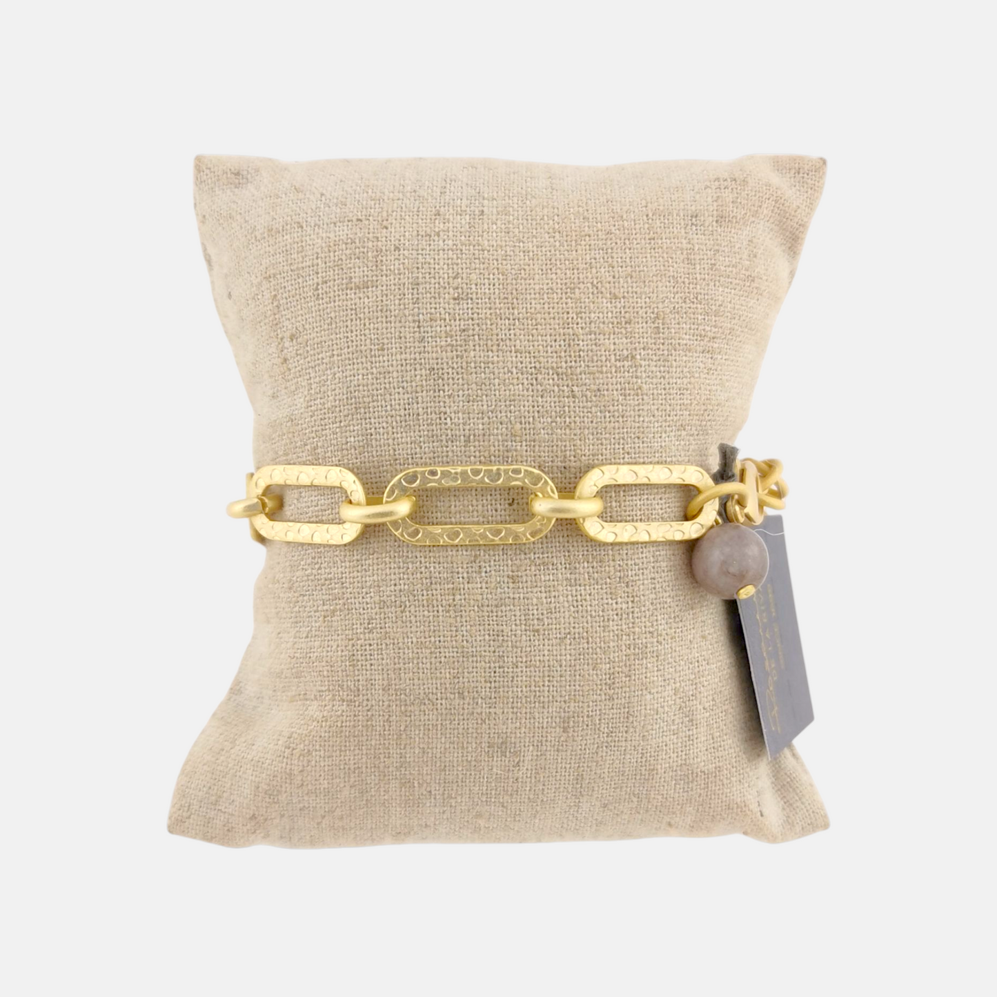 Pulsera Roma Cadena Ovalada en Dorado Mate