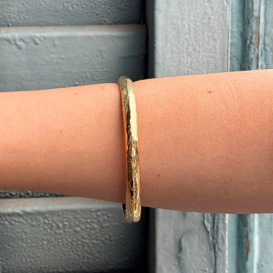 Pulsera esclava Capri en dorado Brillante