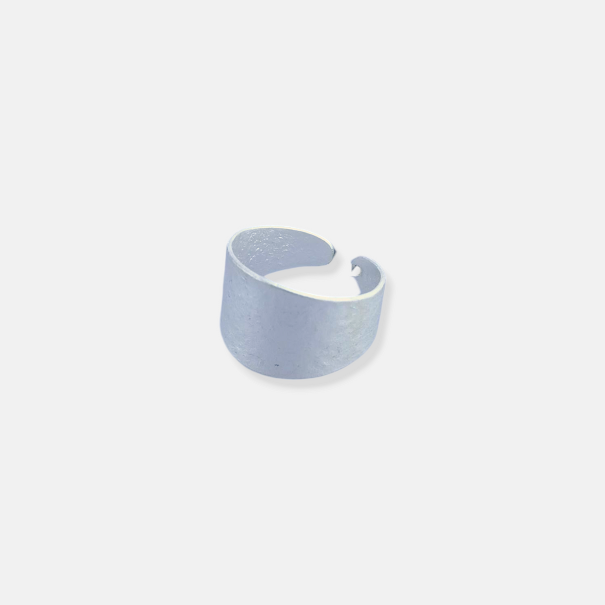 Anillo Aire liso en Plata Mate