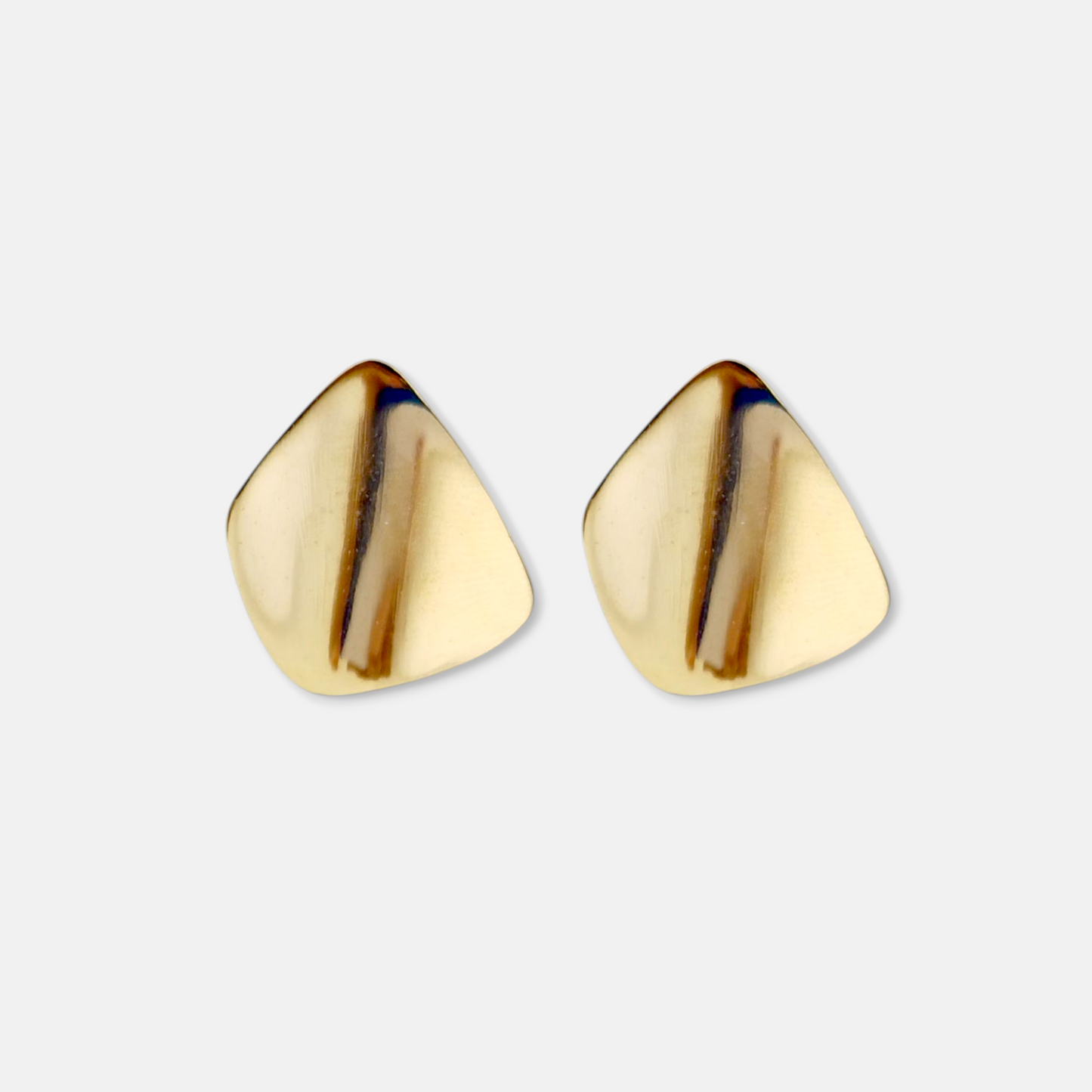 Aros Capri Irregular en Dorado Brillante