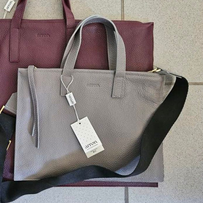 Bolso Sibi (XS) Cuero Dollaro Gris