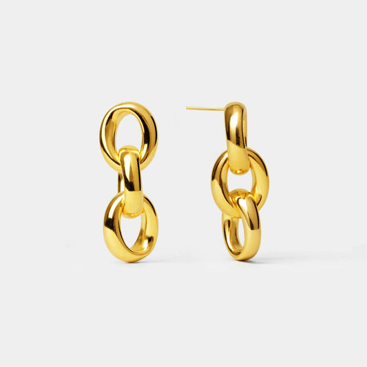Aros Maxi Oval Dorado