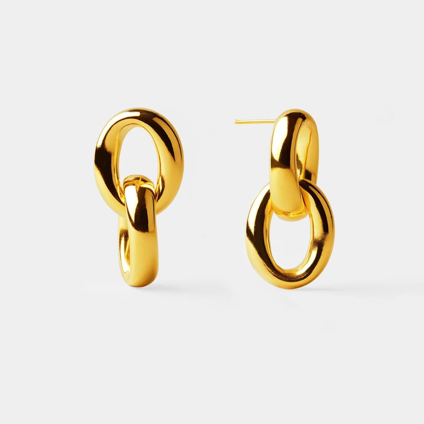 Aros Maxi Oval Duo Dorado