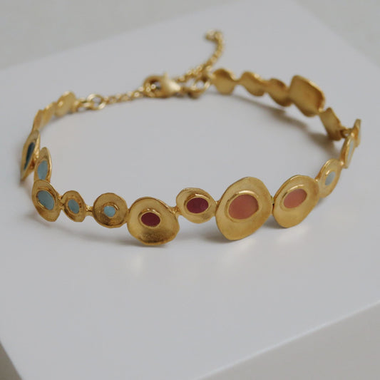 Pulsera Dorada Favorita Colors