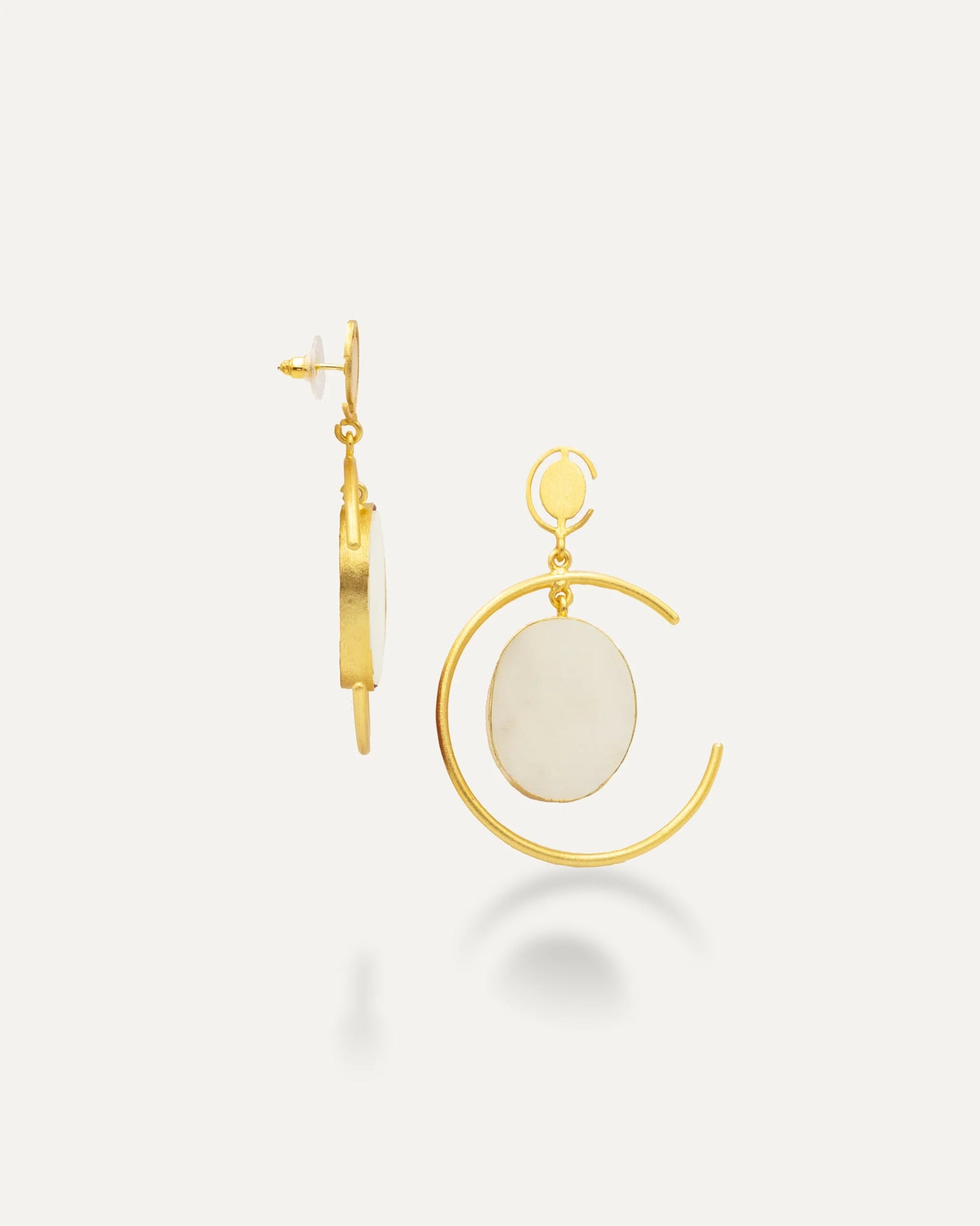 Aros Dorados Zaya Madre Perla