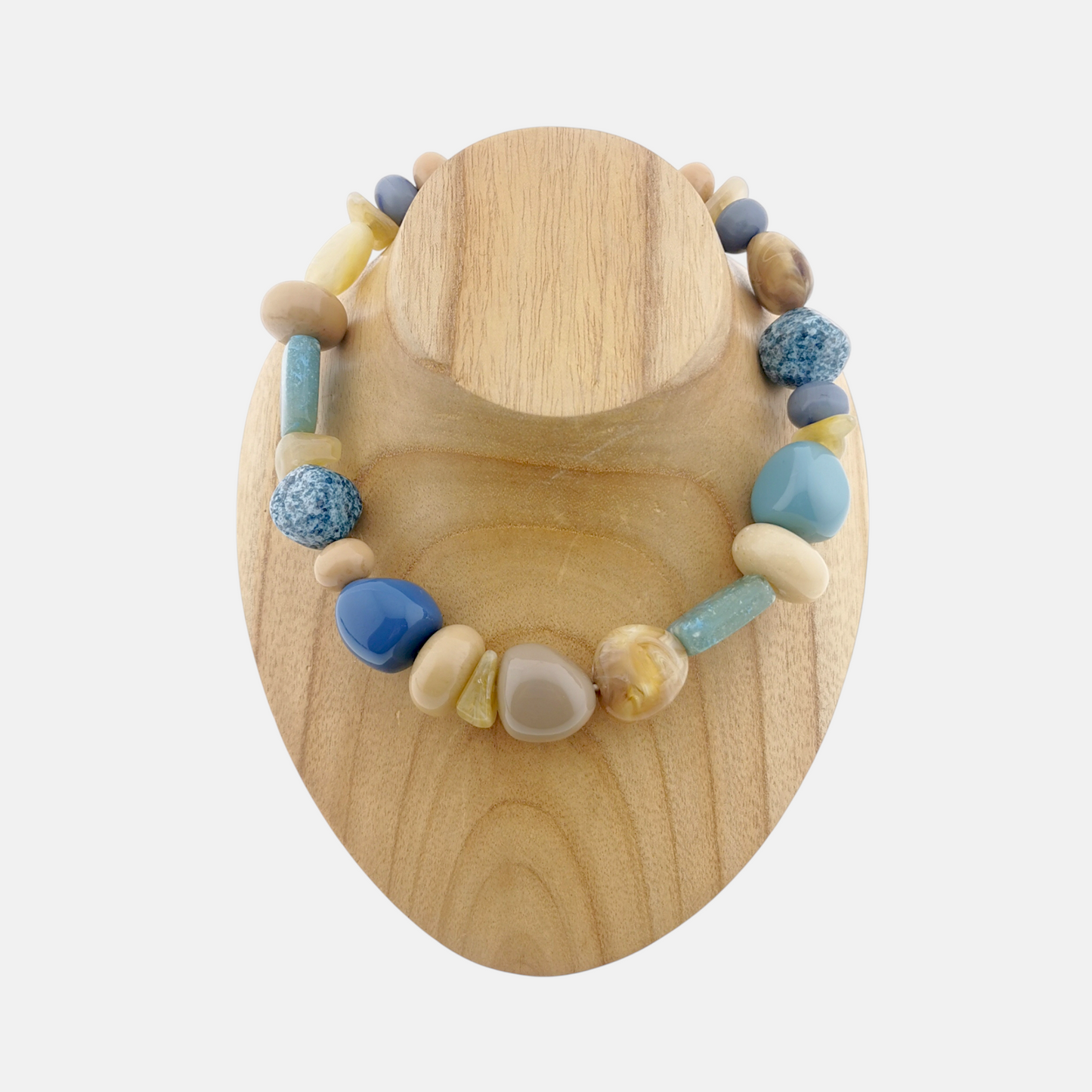 Collar Origins en Plateado Viejo y Piezas Azules