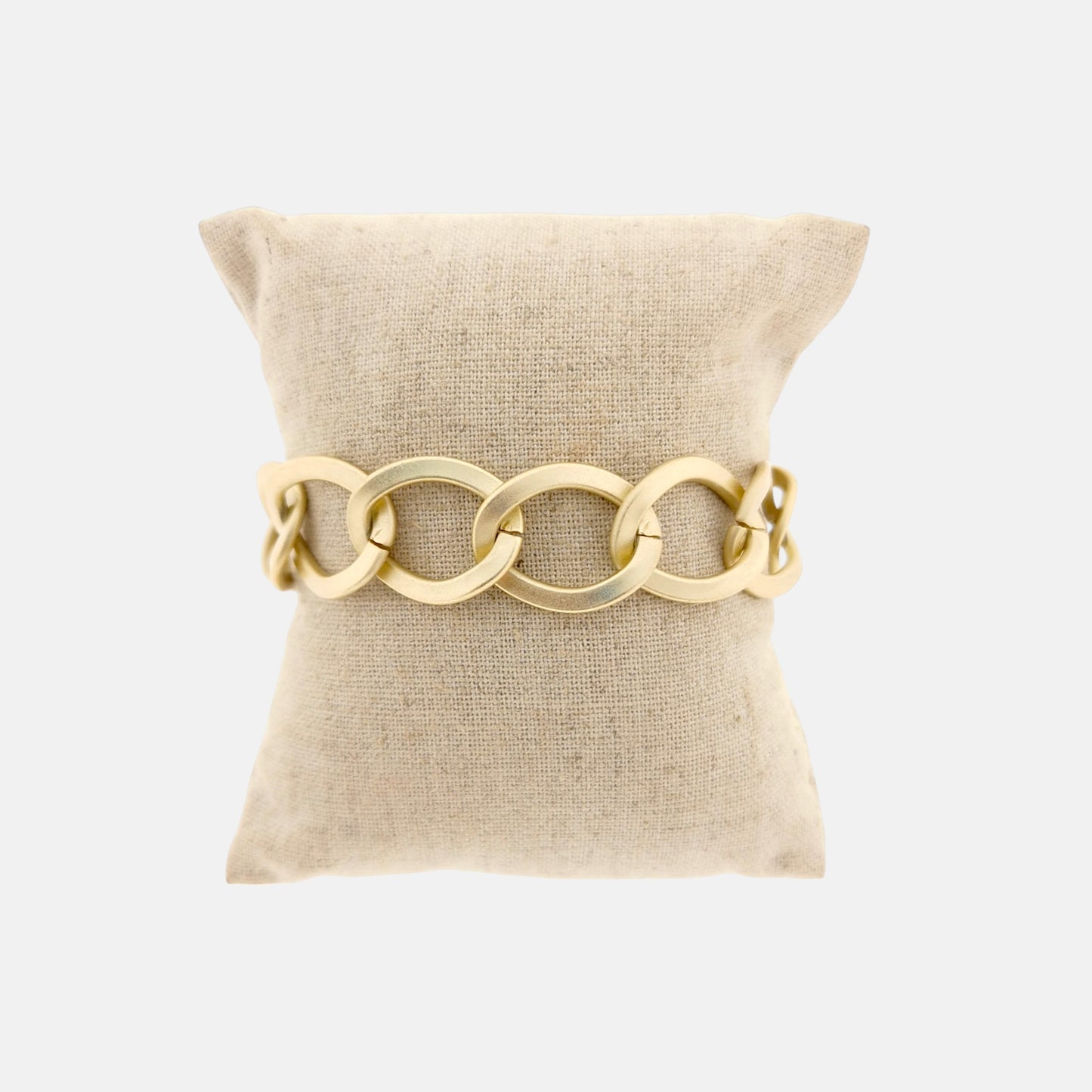 Pulsera Roma Cadena en Dorado Mate
