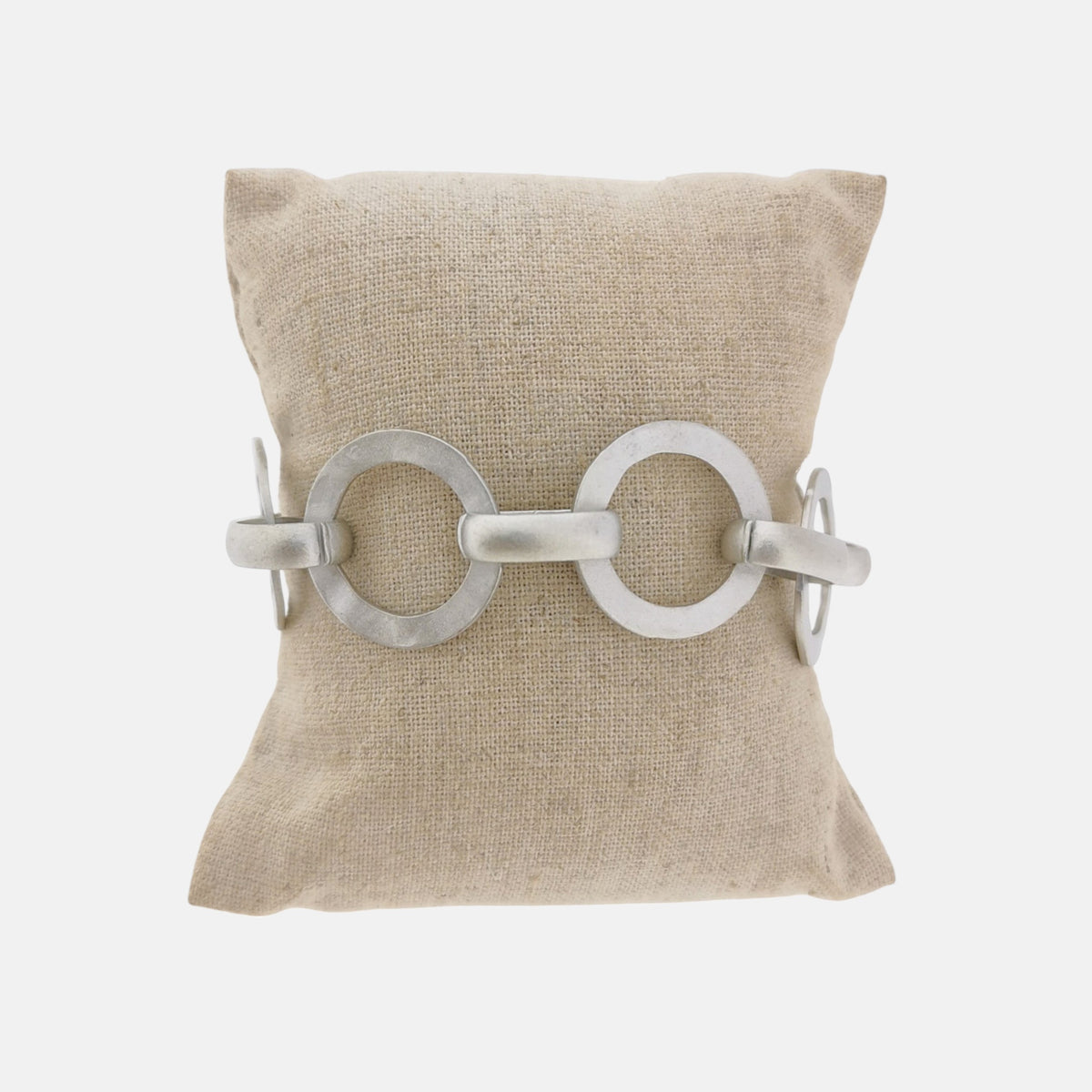 Pulsera Roma en Bronce Blanco Mate