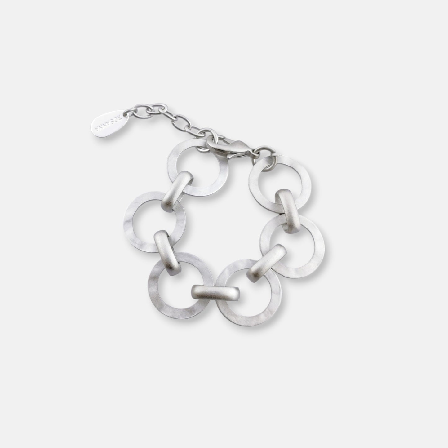 Pulsera Roma en Bronce Blanco Mate