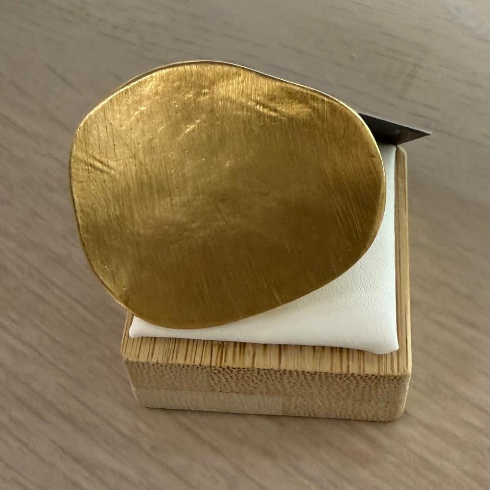 Anillo Dita Irregular Chapado Oro