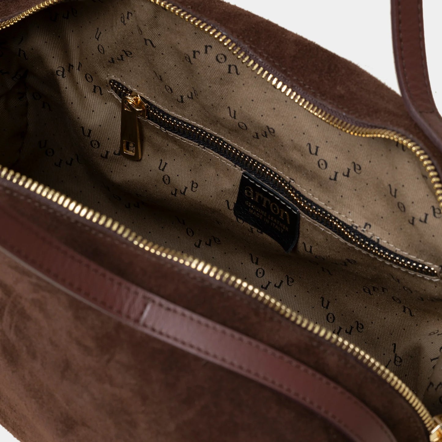 Cartera Carla Gamuza Café