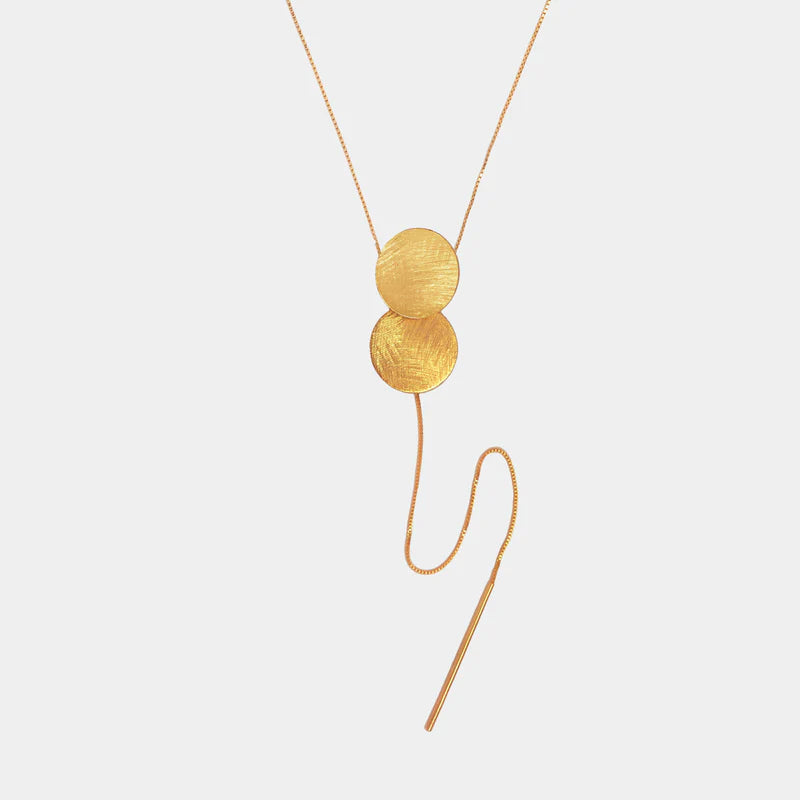 Collar Two Suns Dorado